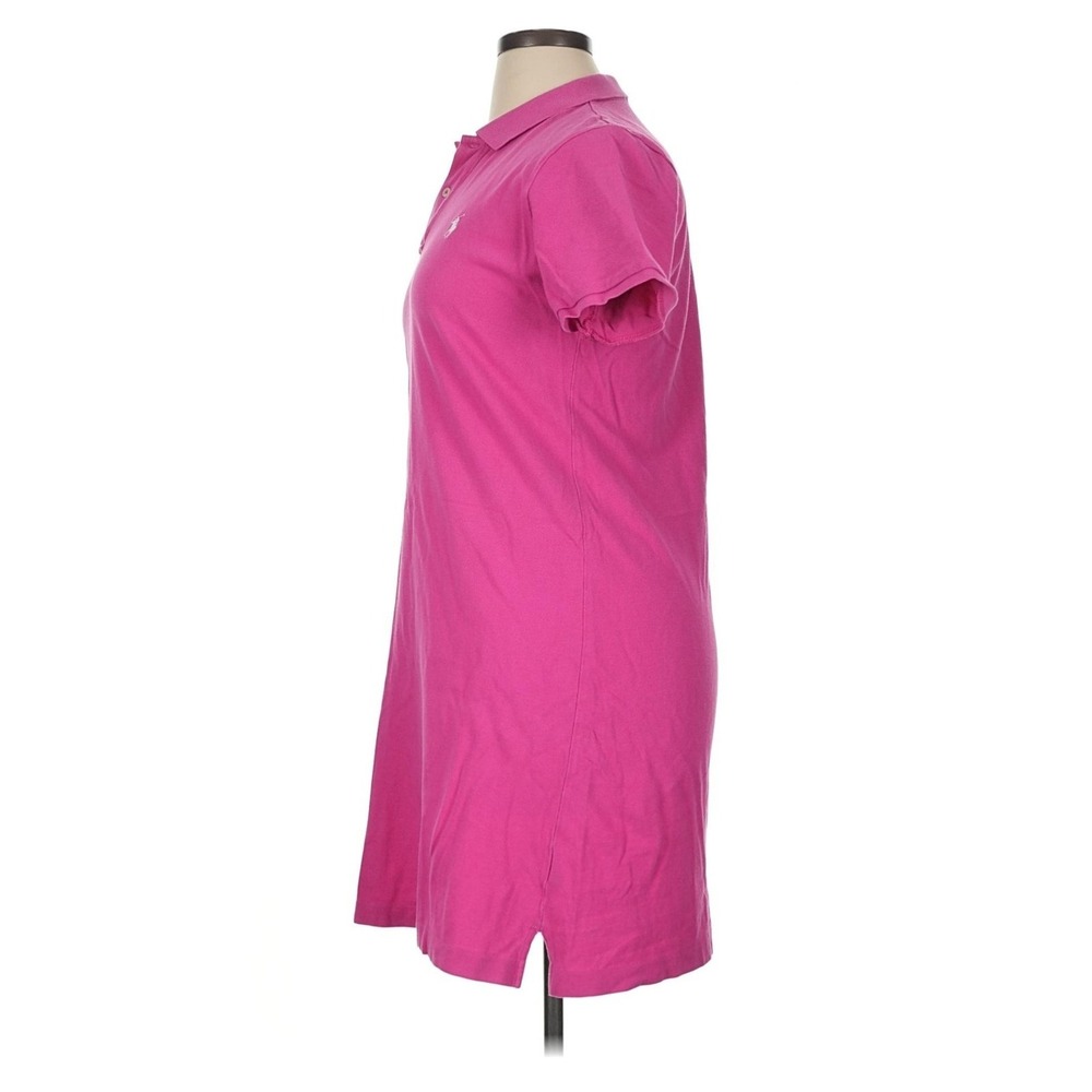 Ralph Lauren Sport Dress Women XL Pink Polo Pique Short Sleeve Cotton Knit Pony - Picture 4 of 7
